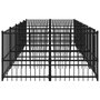 Voir la diapositive 4 : VIDAXL Chenil d'exterieur pour chiens Acier 9,38 m²