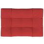 Voir la diapositive 2 : VIDAXL Coussin de palette rouge 120x80x12 cm tissu