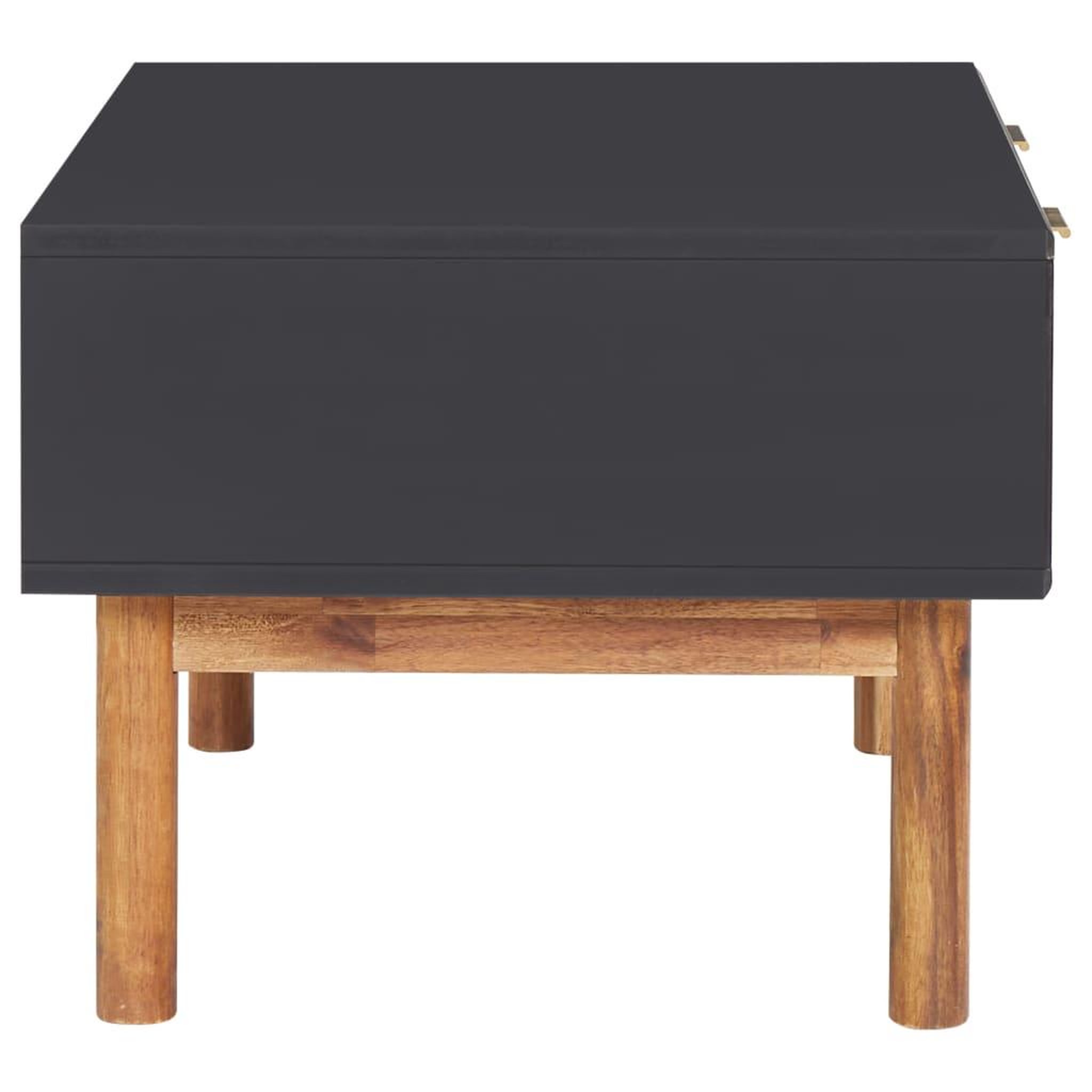 Voir la diapositive 4 : VIDAXL Table basse 90x50x40 cm bois d'acacia massif et mdf