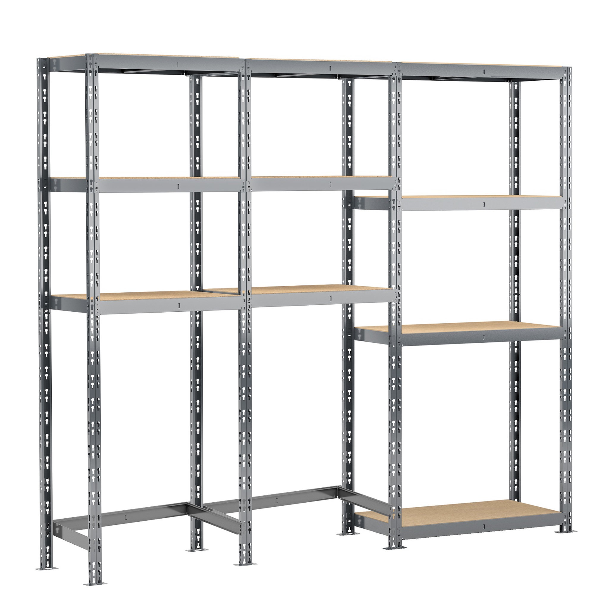 Voir la diapositive 1 : Concept rangement de garage MODULÖ STORAGE SYSTEME EXTENSION 3 étagères 10 plateaux longueur 240 cm