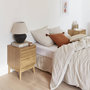 Voir la diapositive 5 : SWEEEK Lot de 2 tables de chevet décor bois. deux tiroirs