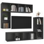Voir la diapositive 3 : VIDAXL Ensemble de meubles TV 4 pcs Gris Bois d'ingenierie