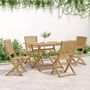 Voir la diapositive 3 : VIDAXL Chaises pliables de jardin lot de 4 bois massif d'acacia