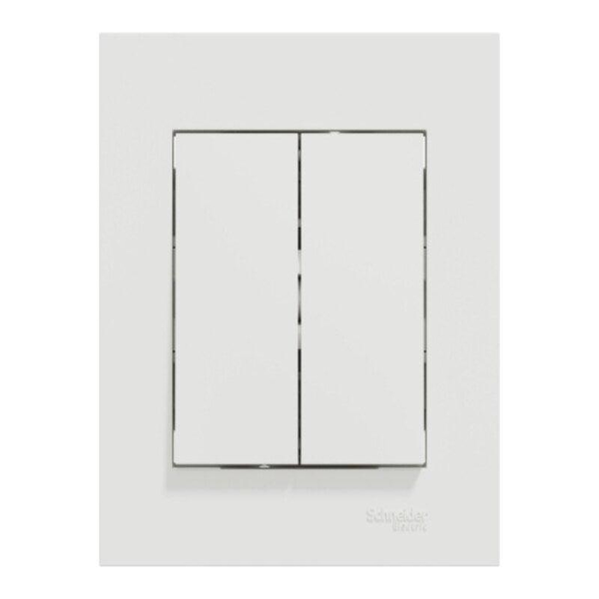 Schneider Electric Double interrupteur va-et-vient complet Miluz, SCHNEIDER ELECTRIC, blanc