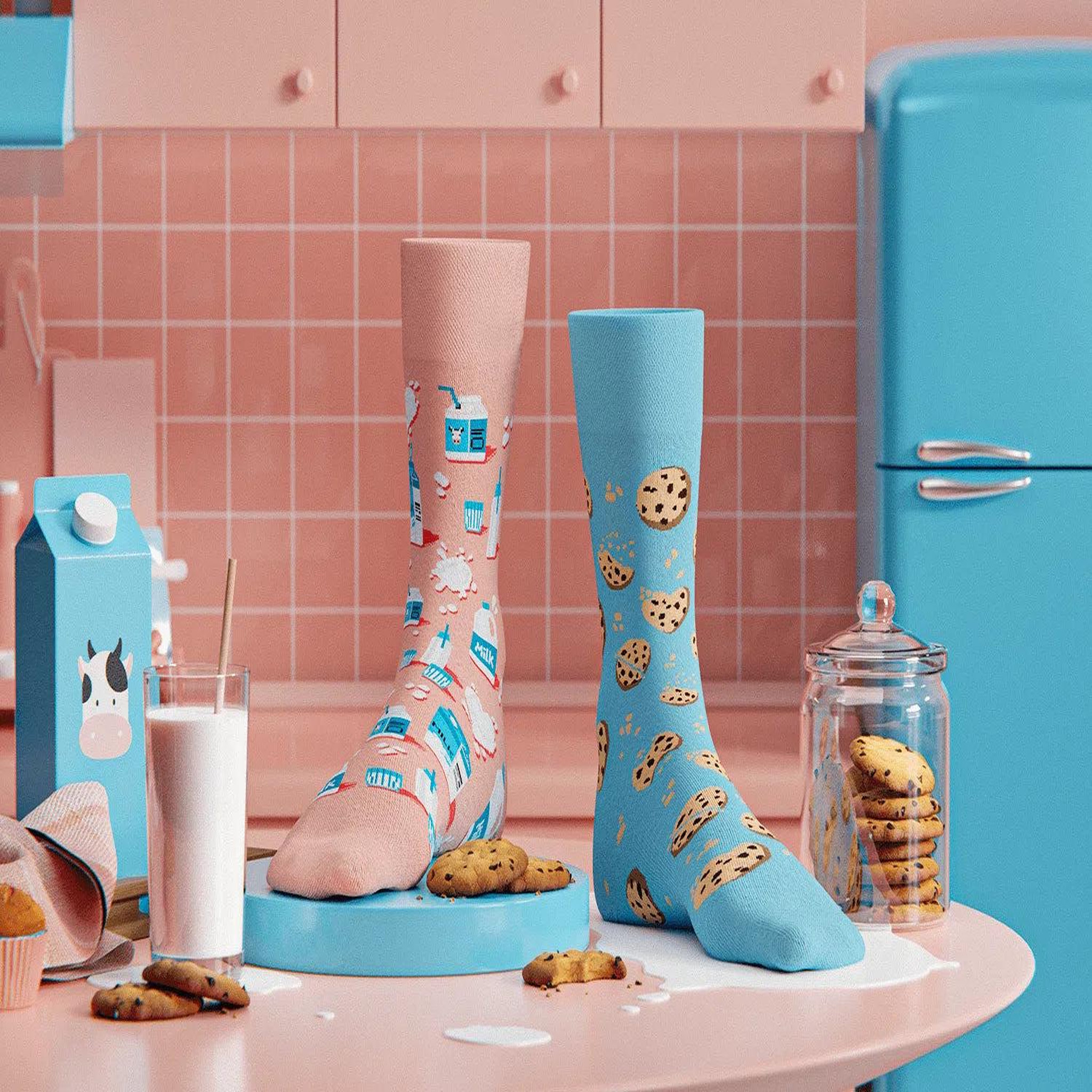Voir la diapositive 3 : MANY MORNINGS Chaussettes lait et cookies