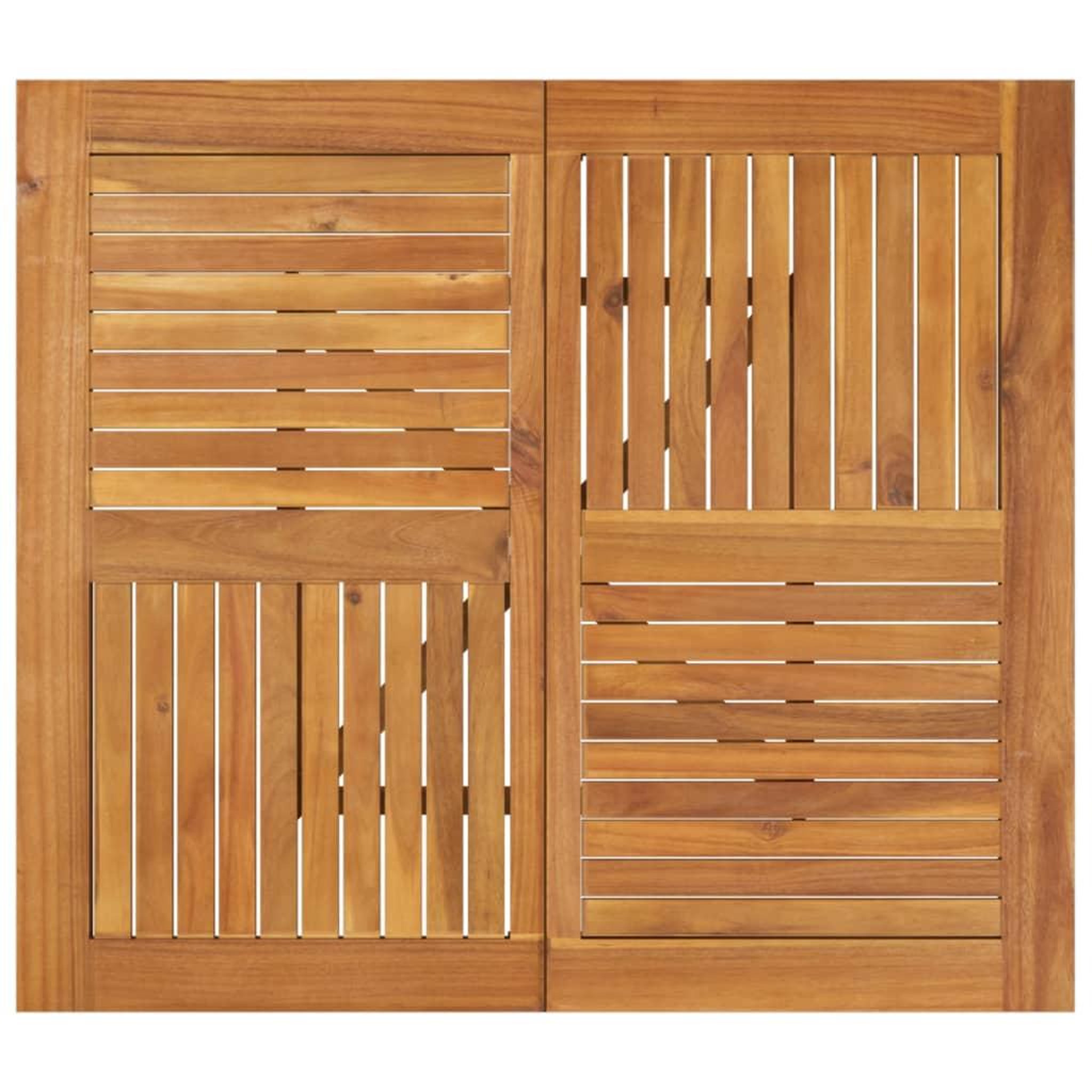 Voir la diapositive 4 : VIDAXL Table de jardin 85x85x75 cm Bois d'acacia solide