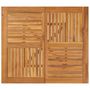 Voir la diapositive 4 : VIDAXL Table de jardin 85x85x75 cm Bois d'acacia solide