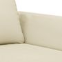 Voir la diapositive 6 : VIDAXL Fauteuil Crème 60 cm Similicuir