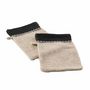 Voir la diapositive 1 : Paris Prix Lot de 2 Gants de Toilette  Majesty  15x21cm Sable