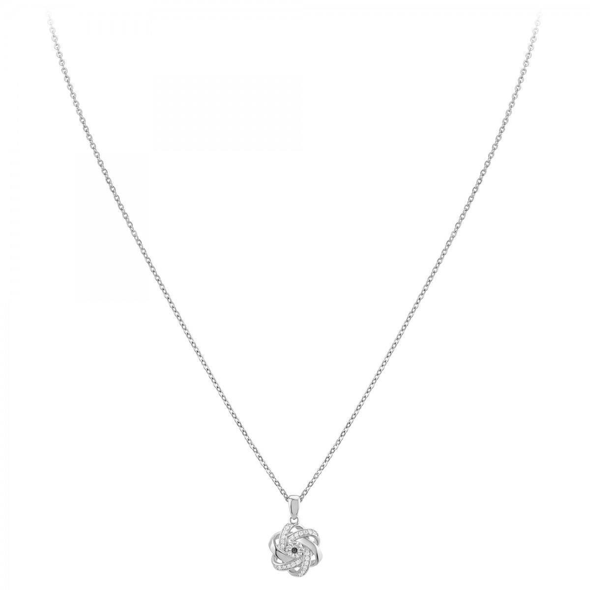 SC CRYSTAL Collier par SC Crystal orné d'un véritable diamant noir