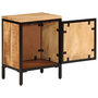 Voir la diapositive 2 : VIDAXL Table de chevet 40x30x52,5 cm bois de manguier massif brut