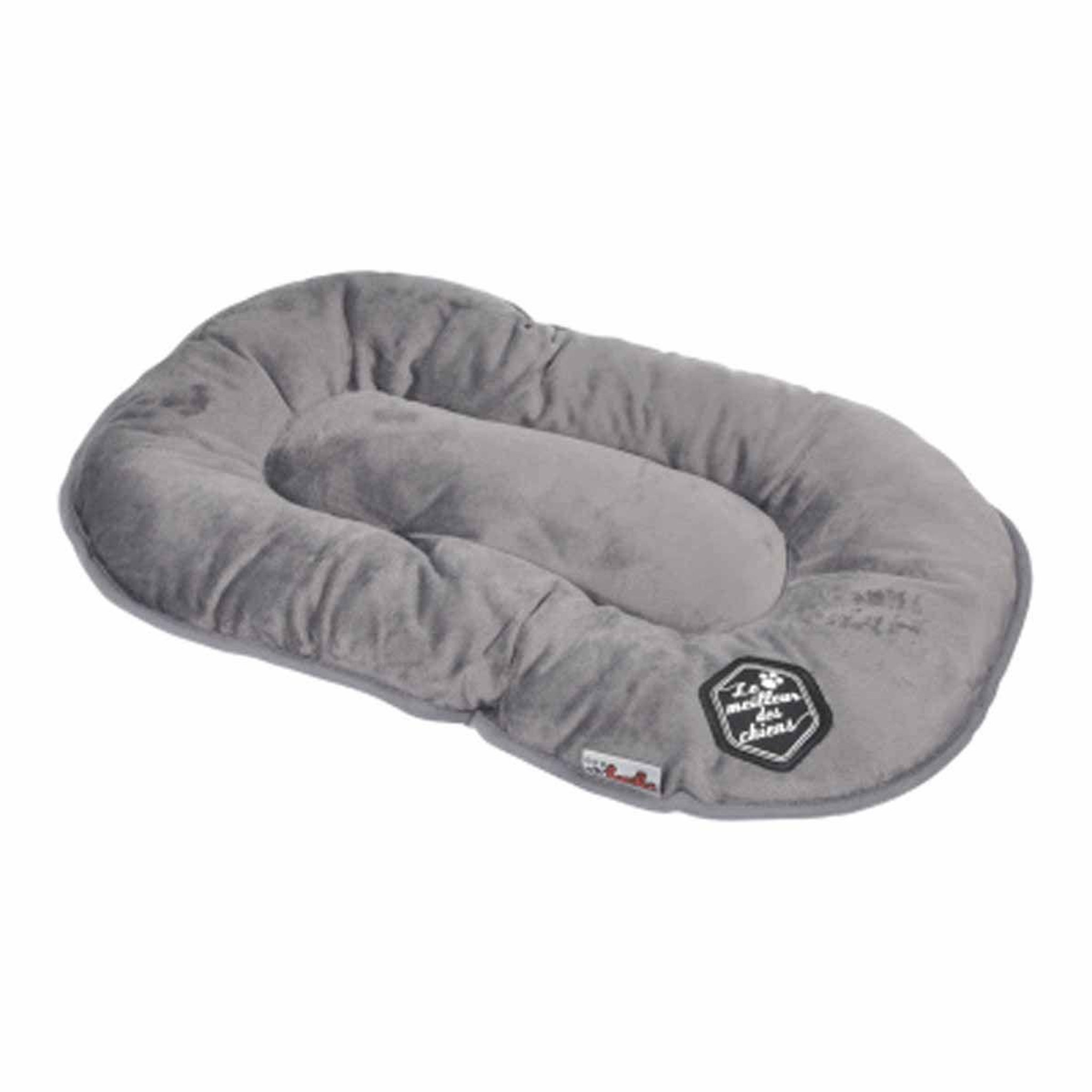 HOMEA Coussin pour chien & chat  patchy  87cm gris