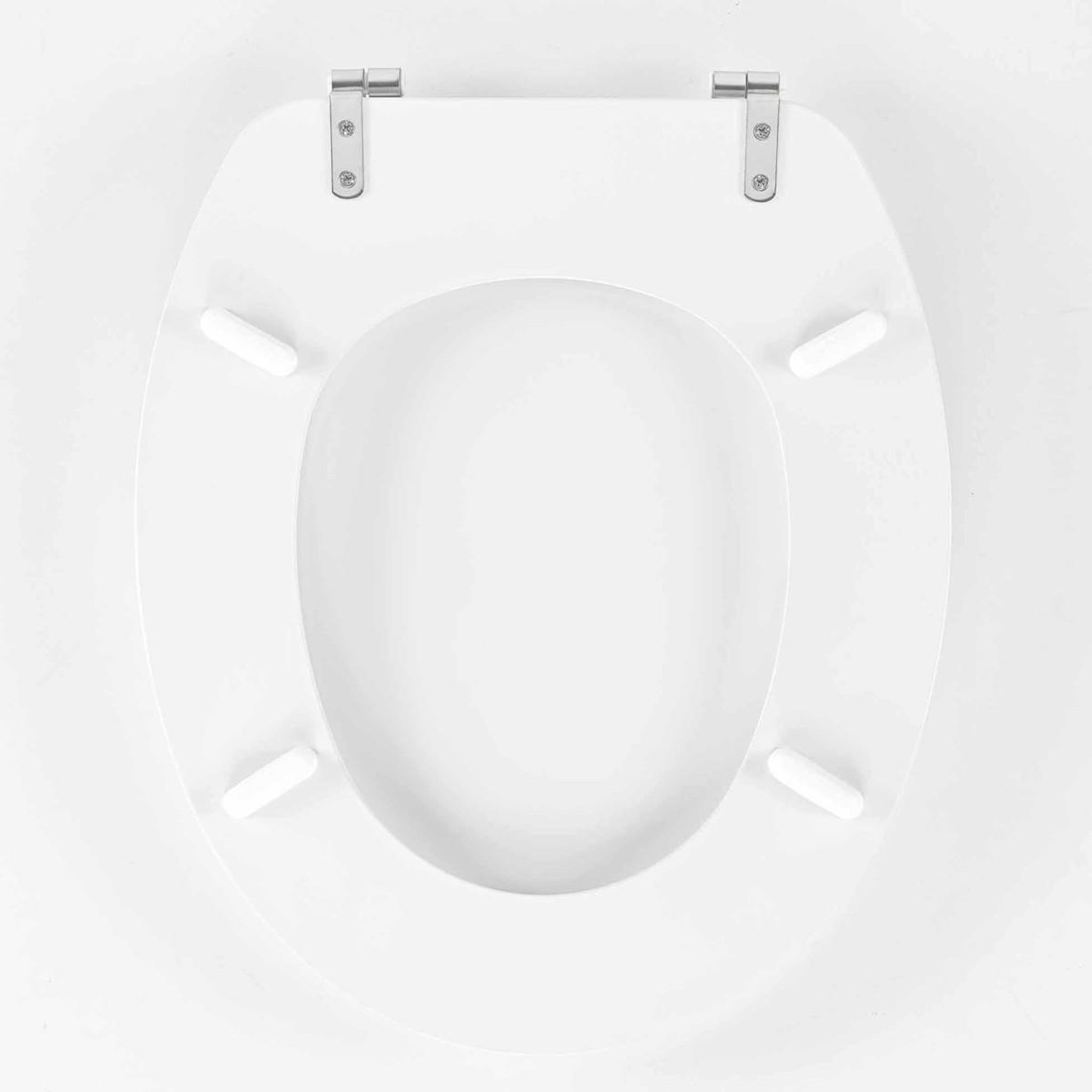 Voir la diapositive 4 : Douceur d'Intérieur Abattant wc imprimé  aquamarbre  47cm blanc & or