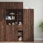 VIDAXL Armoire de rangement mince chene marron 30x42,5x225 cm