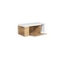 Voir la diapositive 7 : Table basse rotative 360° 1 porte avec rangement