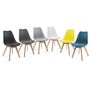 Voir la diapositive 3 : Lot de 2 chaises pieds bois massif LYDIA
