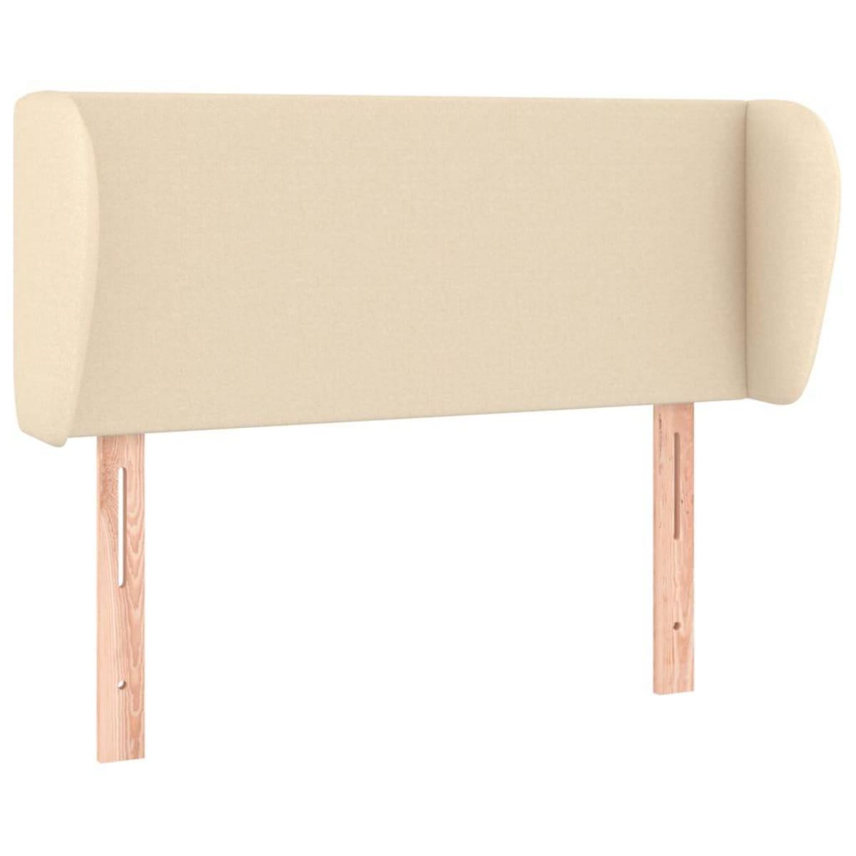 VIDAXL Tete de lit avec oreilles Creme 103x23x78/88 cm Tissu