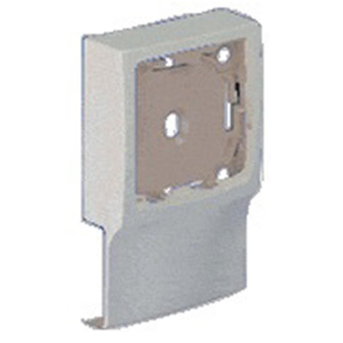 CENTRALE BRICO Adaptateur blanc pour moulure, H. 9.4 x P.2.4 cm