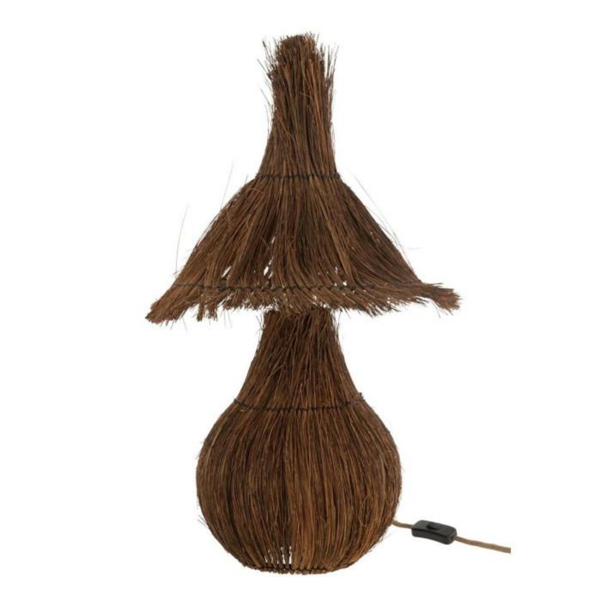 Paris Prix Lampe à Poser en Palmier  Tropical  61cm Marron