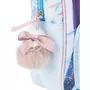 DISNEY Sac maternelle rose et bleu avec pochette avant Reine des Neiges