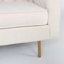 Voir la diapositive 5 : Paris Prix Fauteuil Design en Velours  Natacha  78cm Beige
