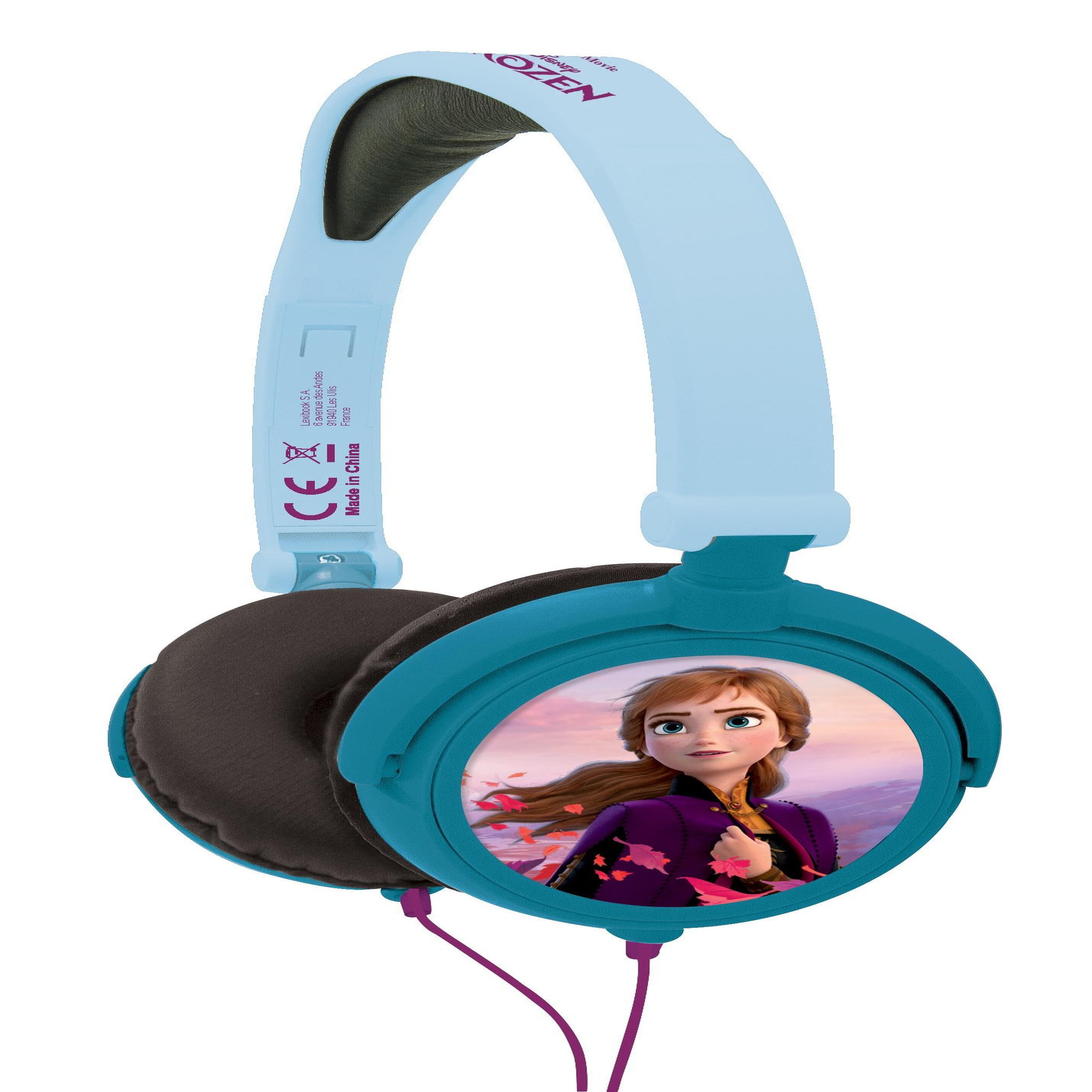 Lexibook Casque stéréo filaire pliable avec limitation de volume d'écoute Reine des Neiges