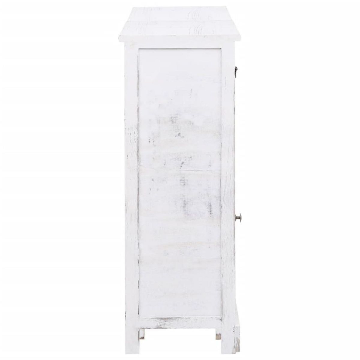 VIDAXL Buffet avec 10 tiroirs Blanc 113x30x79 cm Bois