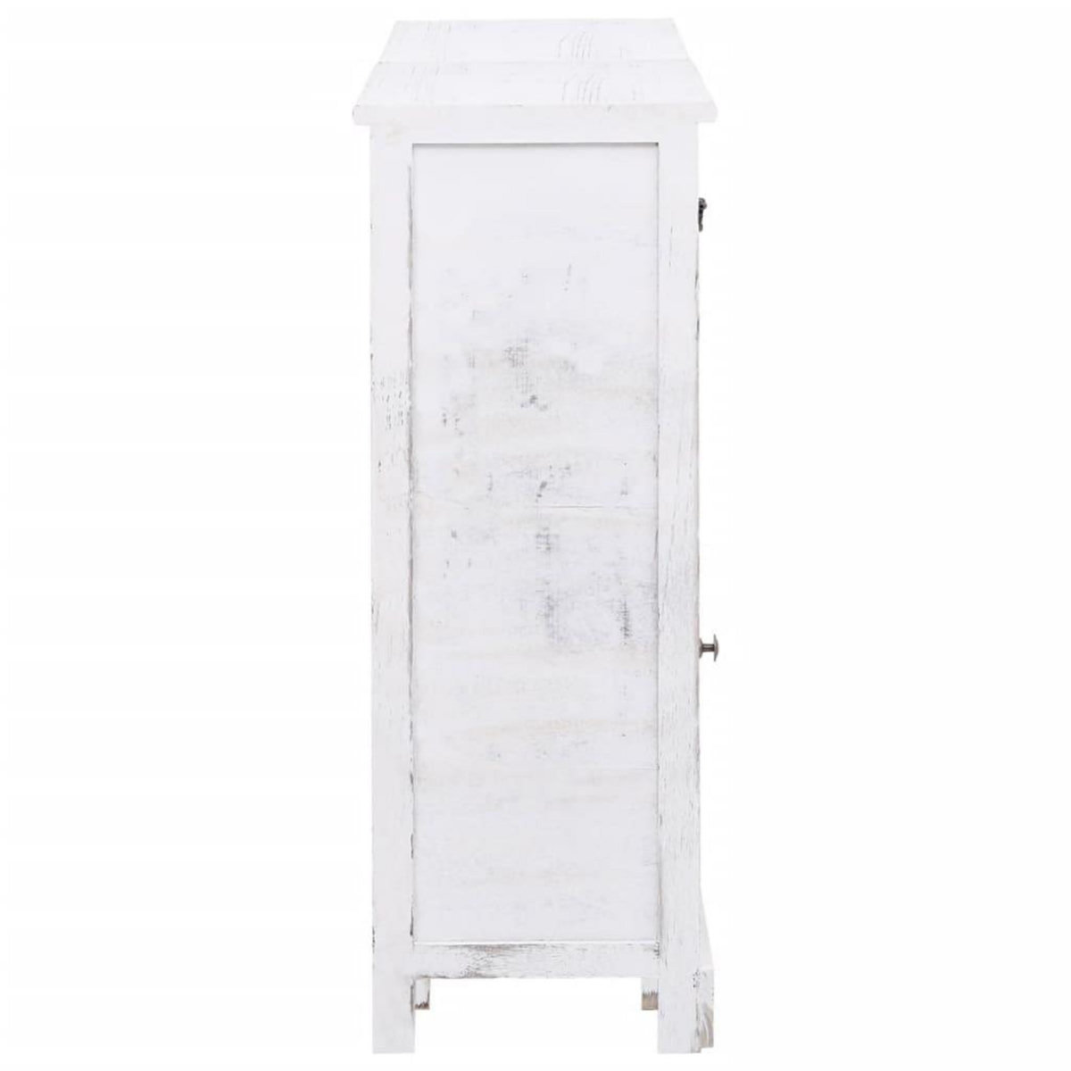 VIDAXL Buffet avec 10 tiroirs Blanc 113x30x79 cm Bois