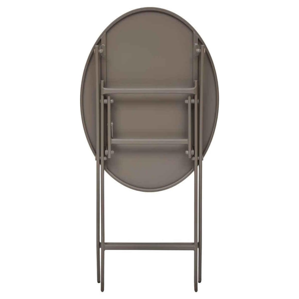 HESPERIDE Table de jardin ronde Greensboro Ø 60 cm 2 places Café - Hespéride