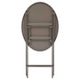 Voir la diapositive 6 : HESPERIDE Table de jardin ronde Greensboro Ø 60 cm 2 places Café - Hespéride