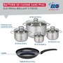 Voir la diapositive 2 : ELO Ensemble de 1 Poêle de cuisson 28 cm et 4 faitouts 12, 14, 16 et 24 cm Elo Prima Brillant