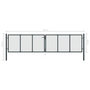 Voir la diapositive 6 : VIDAXL Portail en maille de jardin Acier galvanise 400 x 150 cm Gris