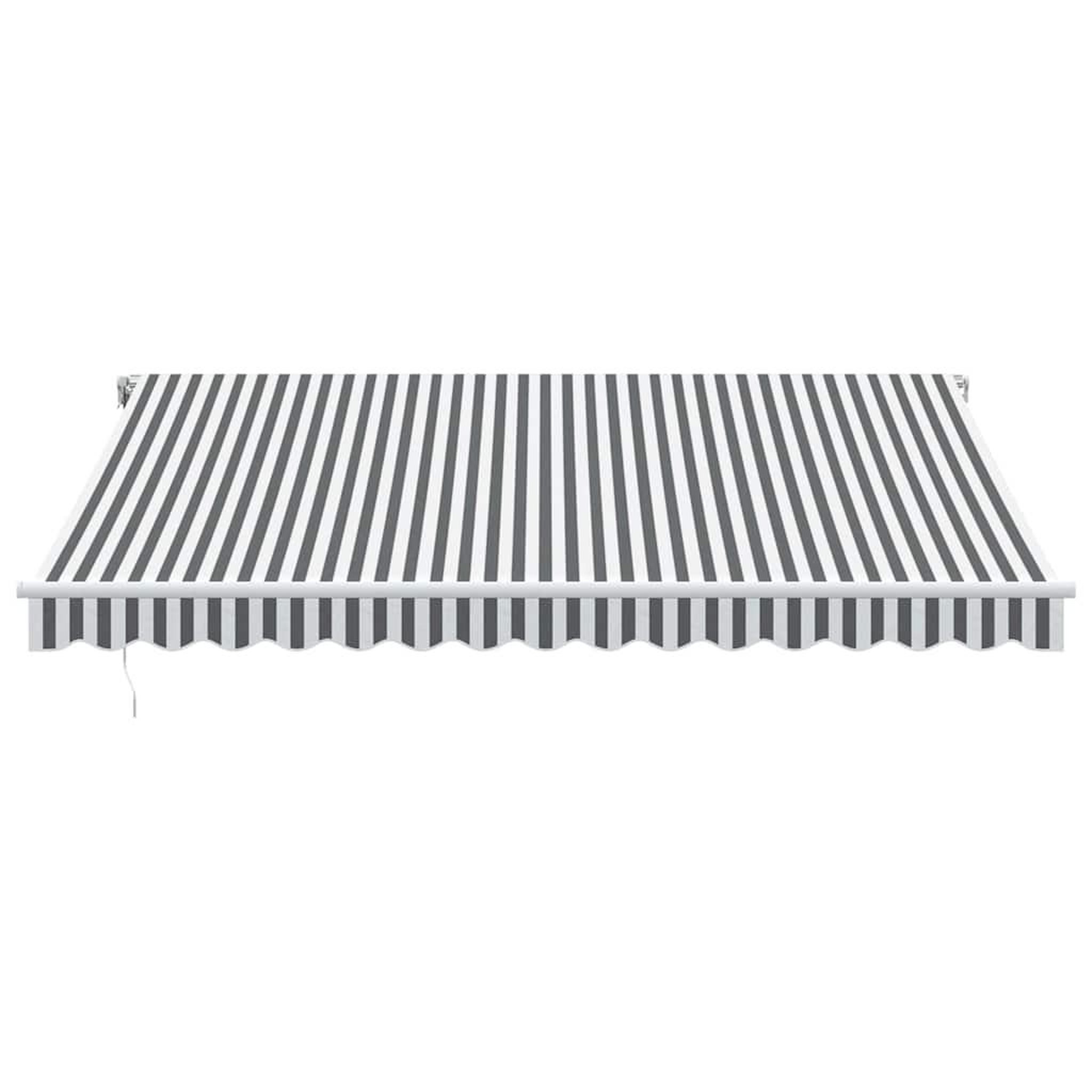 Voir la diapositive 3 : VIDAXL Auvent retractable automatique anthracite et blanc 400x300 cm