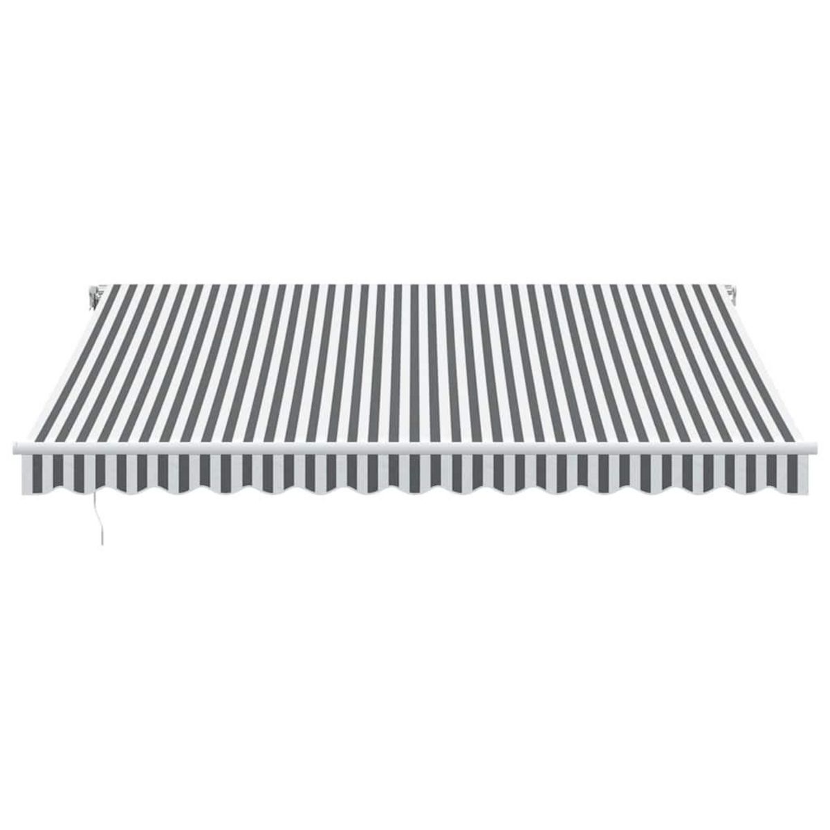 VIDAXL Auvent retractable automatique anthracite et blanc 400x300 cm