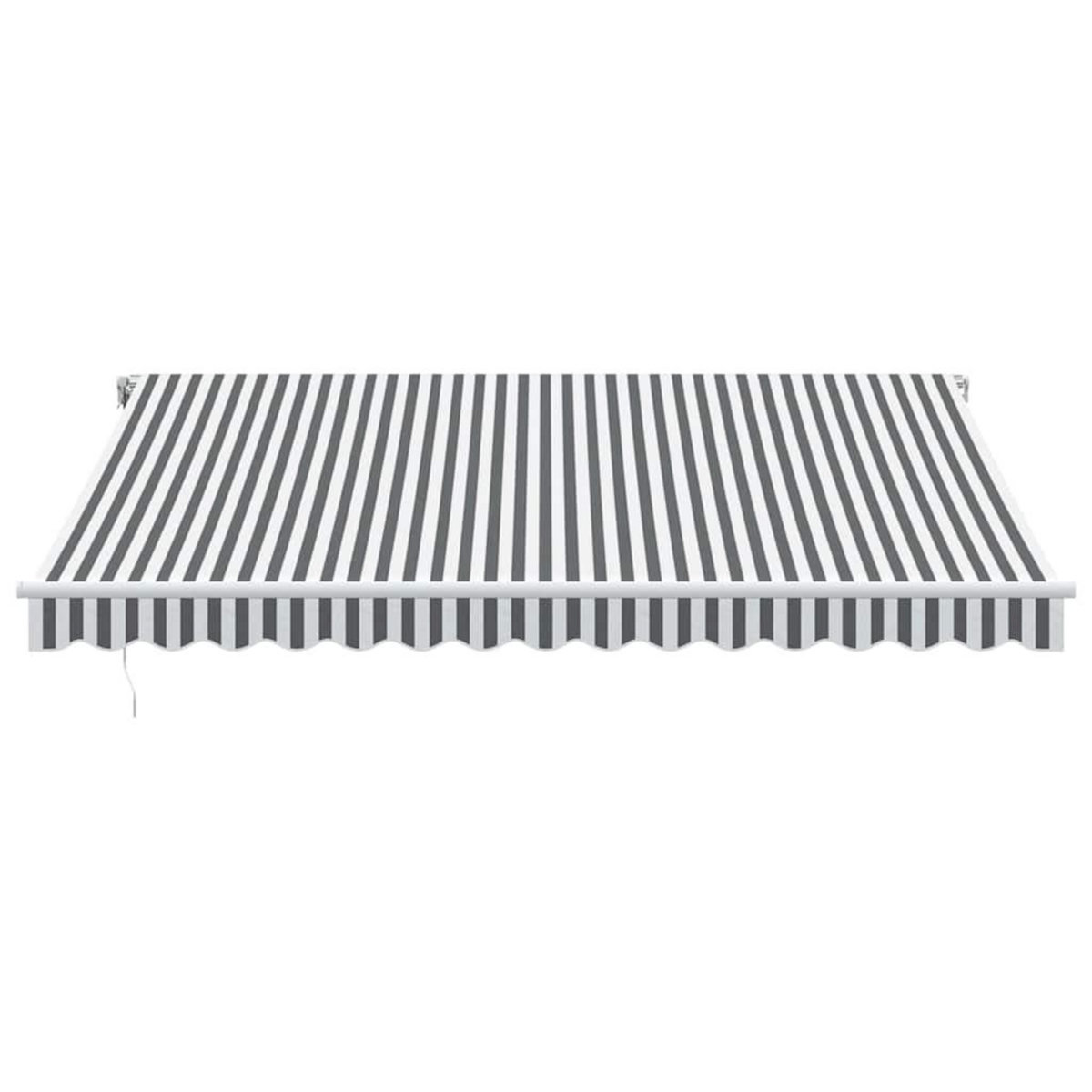 VIDAXL Auvent retractable automatique anthracite et blanc 400x300 cm