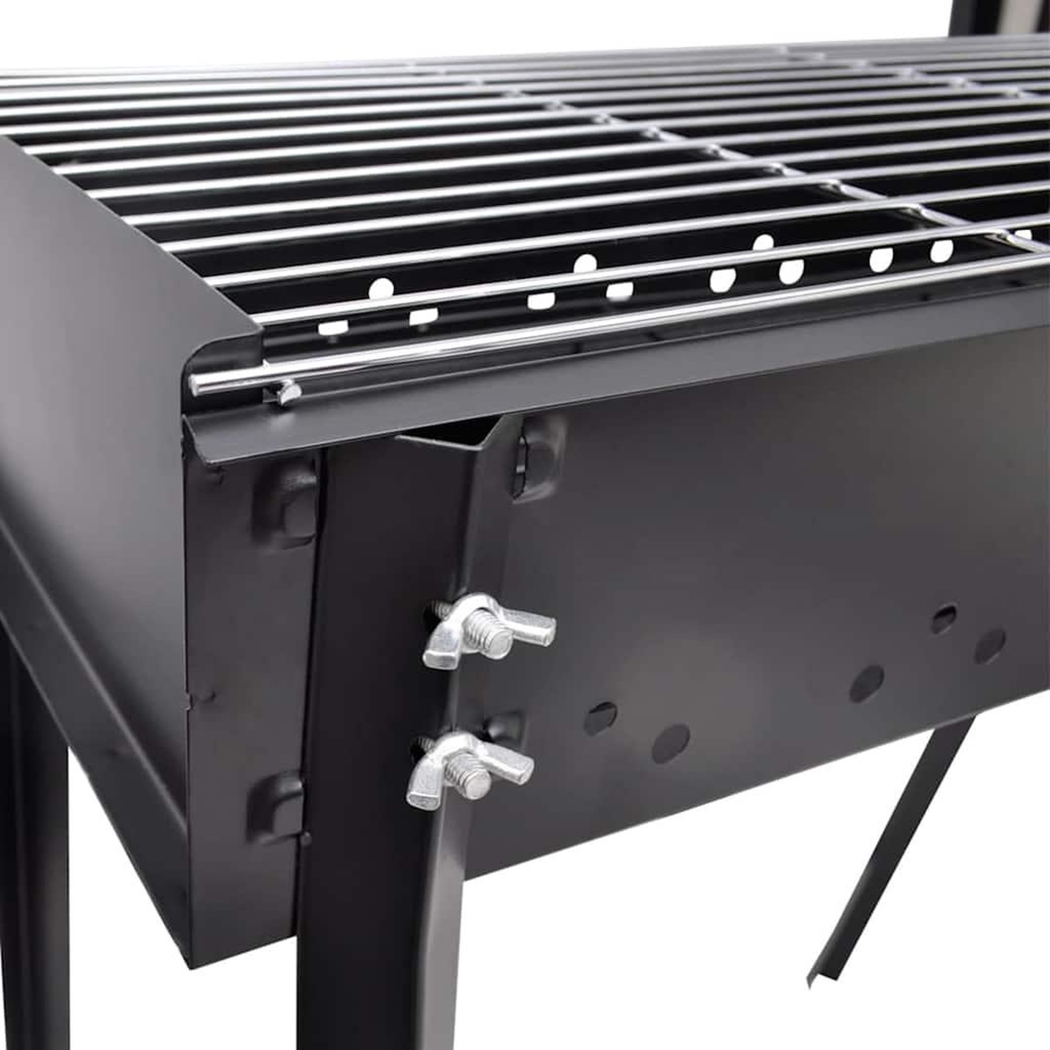 Voir la diapositive 4 : VIDAXL Support de barbecue au charbon de bois Carre 75x28 cm