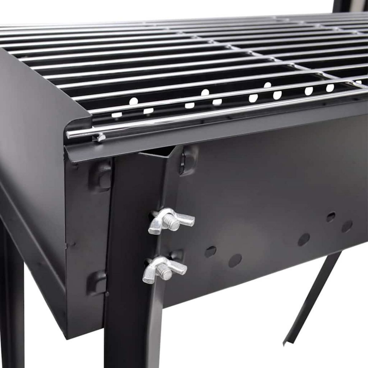 VIDAXL Support de barbecue au charbon de bois Carre 75x28 cm
