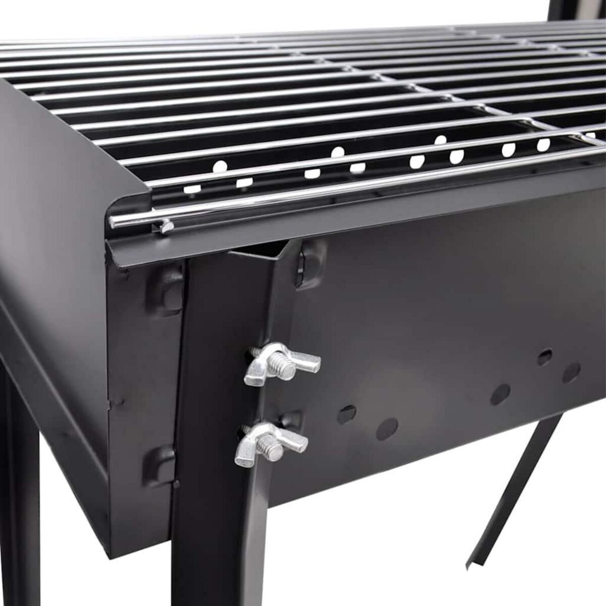 VIDAXL Support de barbecue au charbon de bois Carre 75x28 cm