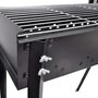 Voir la diapositive 4 : VIDAXL Support de barbecue au charbon de bois Carre 75x28 cm