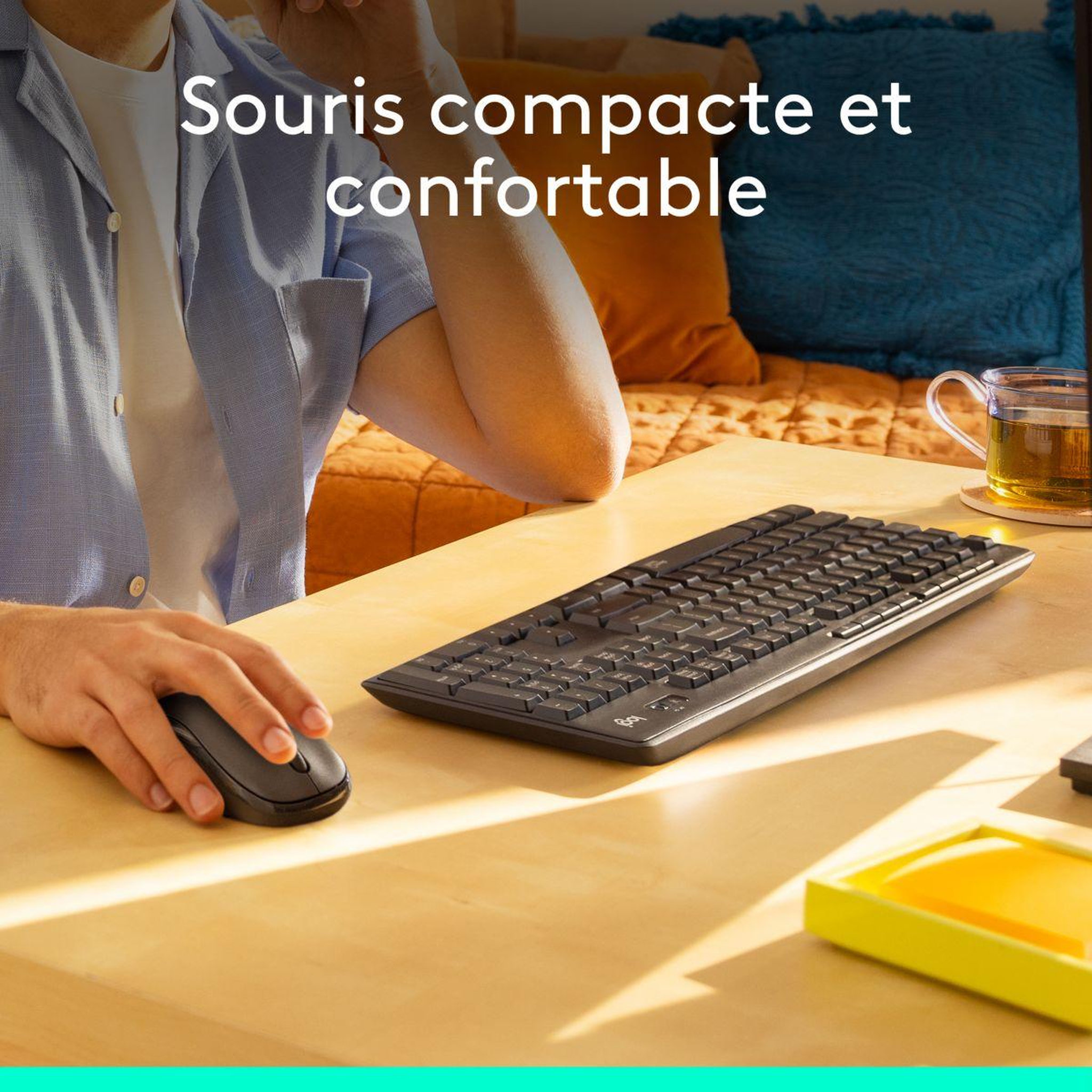 Voir la diapositive 4 : Logitech Clavier + souris mk295 silent wireless combo