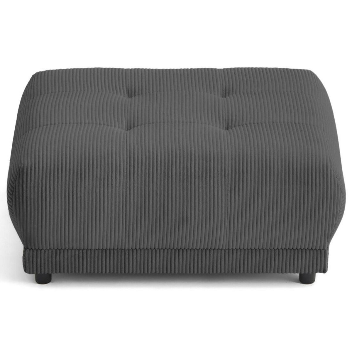 LISA DESIGN Amadora - pouf en velours côtelé