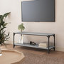 Voir la diapositive 1 : VIDAXL Meuble TV Sonoma gris 100x33x41 cm Bois d'ingenierie et acier