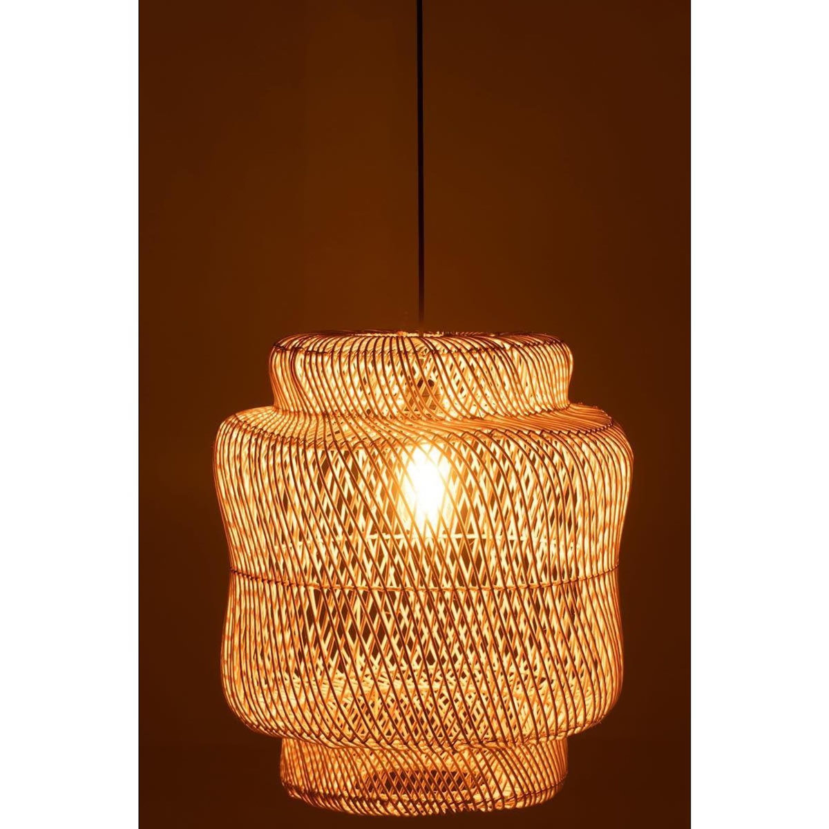 Paris Prix Lampe Suspension en Rotin  Rosa  60cm Naturel