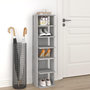 Voir la diapositive 1 : VIDAXL Etagere a chaussures Sonoma gris 27,5x27x102 cm Bois ingenierie