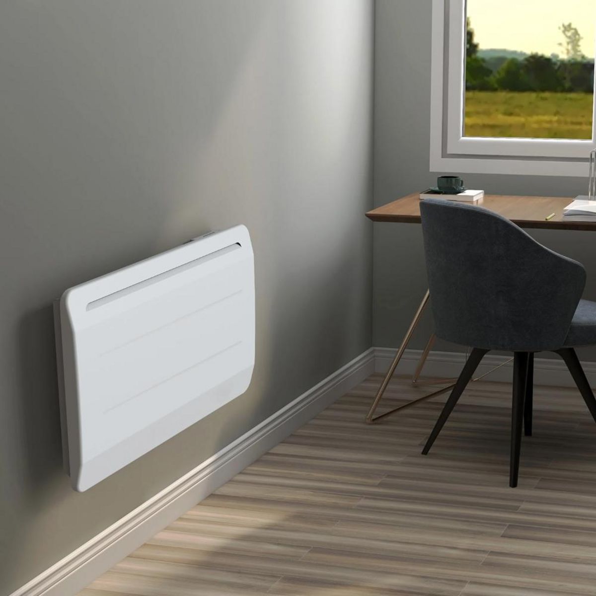 KALIA Radiateur électrique à inertie sèche 1500w blanc - bat-ht15pma2