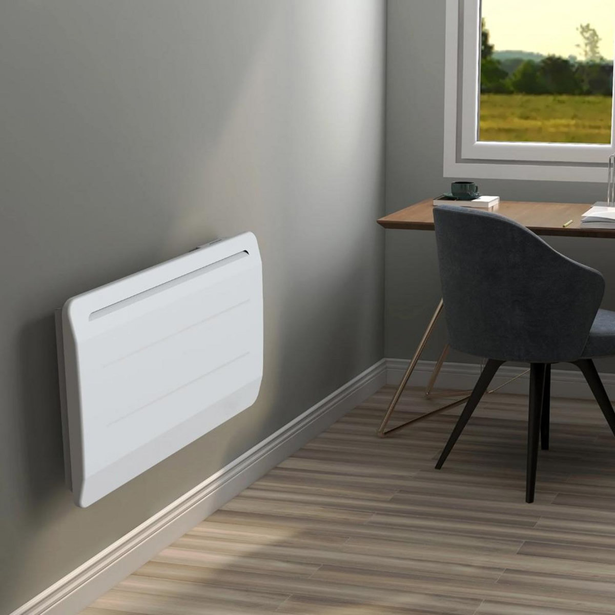 KALIA Radiateur électrique à inertie sèche 1500w blanc - bat-ht15pma2