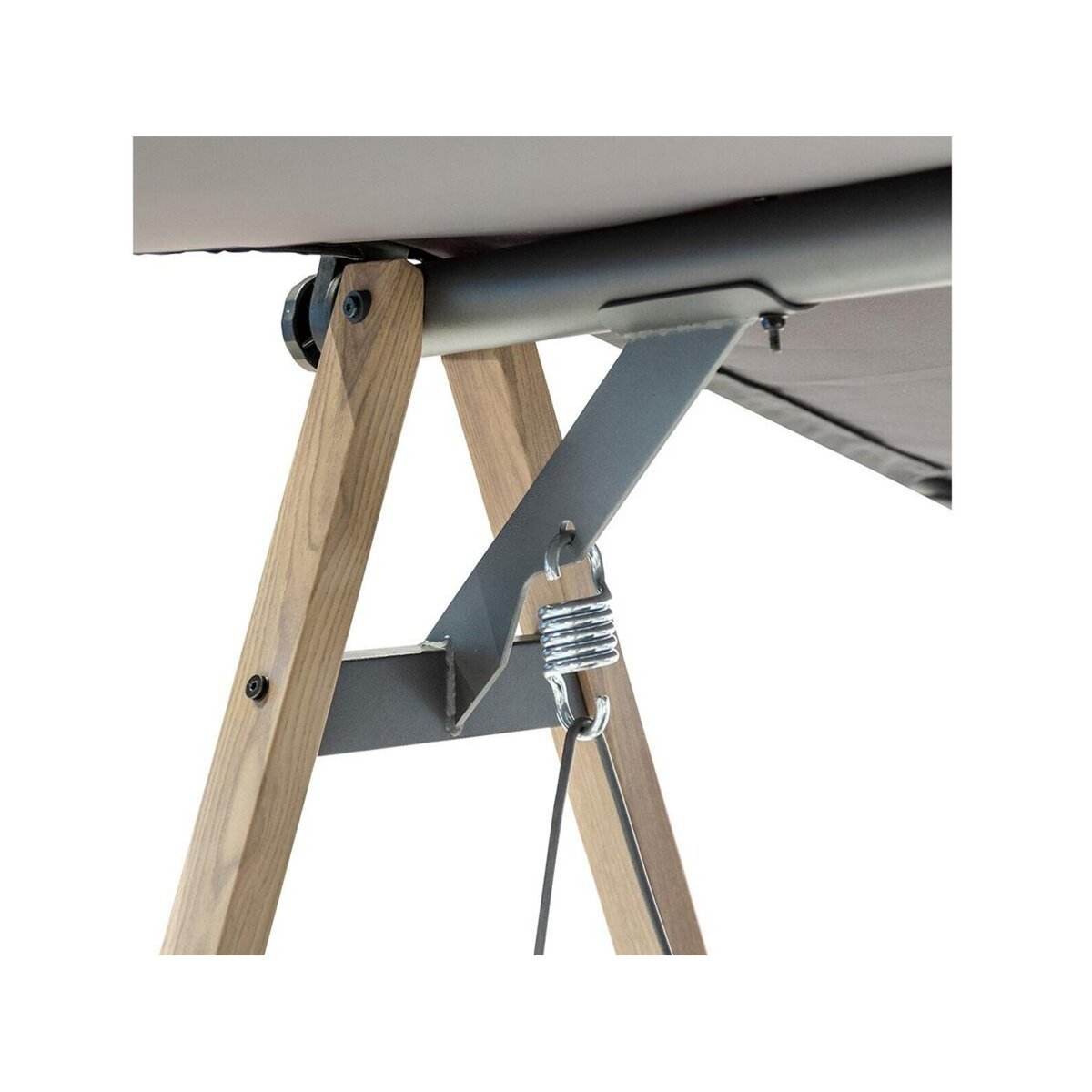 HESPERIDE Balancelle ardoise 3 places Soly Honey Charbon - Hespéride