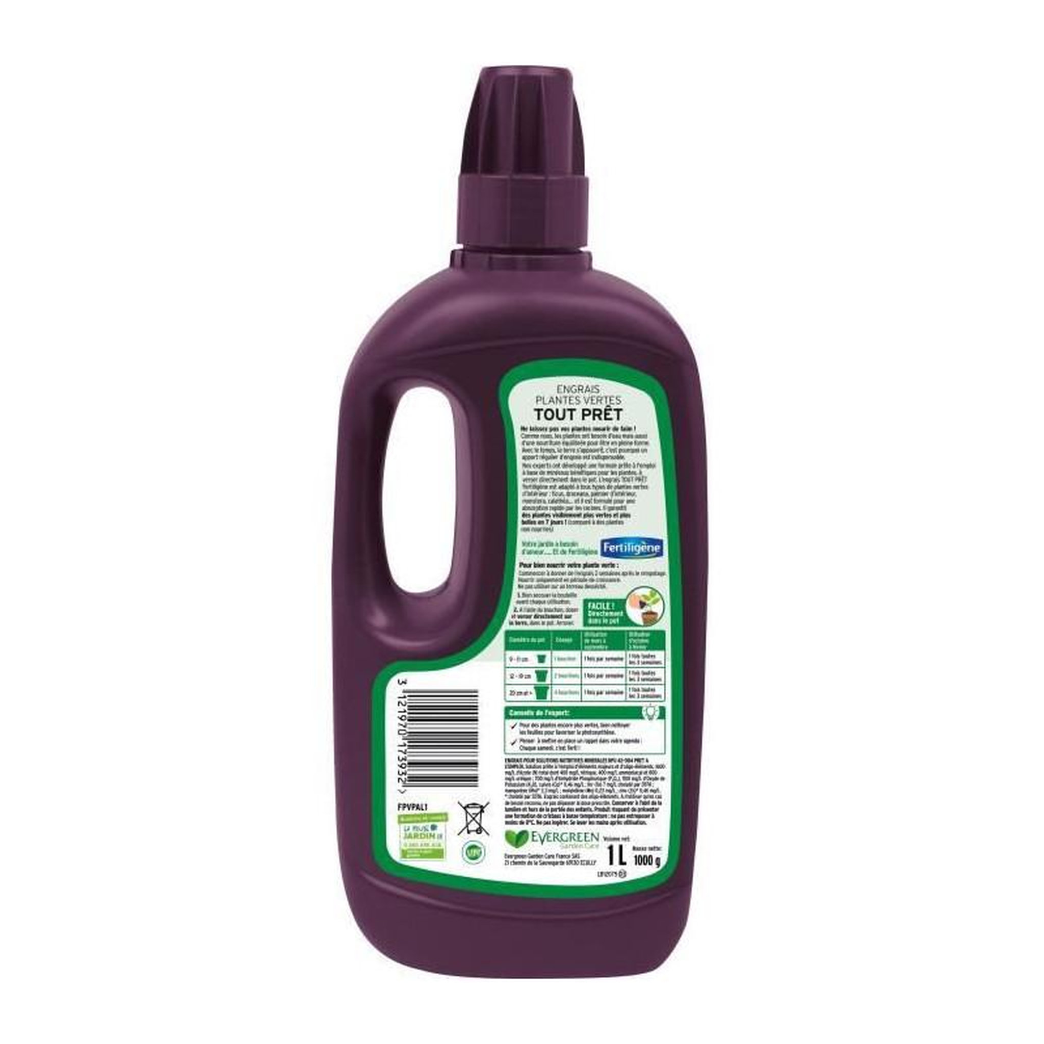 Voir la diapositive 2 : FERTILIGENE FERTILIGENE Engrais Plantes Vertes - 1 L