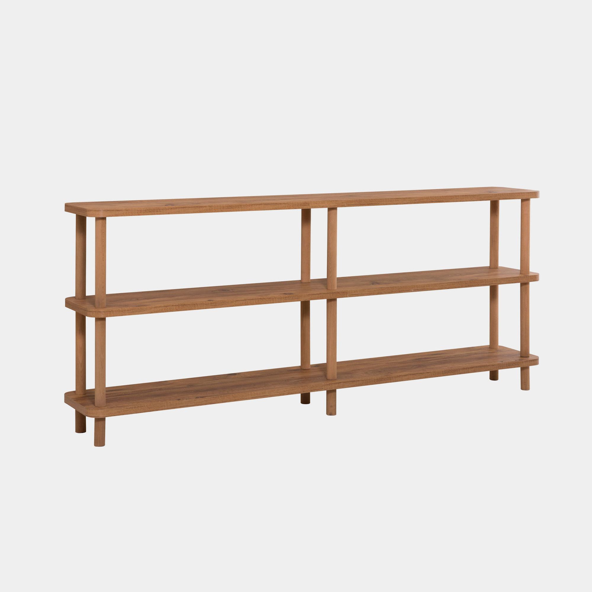 Habitat et Jardin Bibliothèque en bois  Zen  - 180 x 35 x 75 cm - Marron