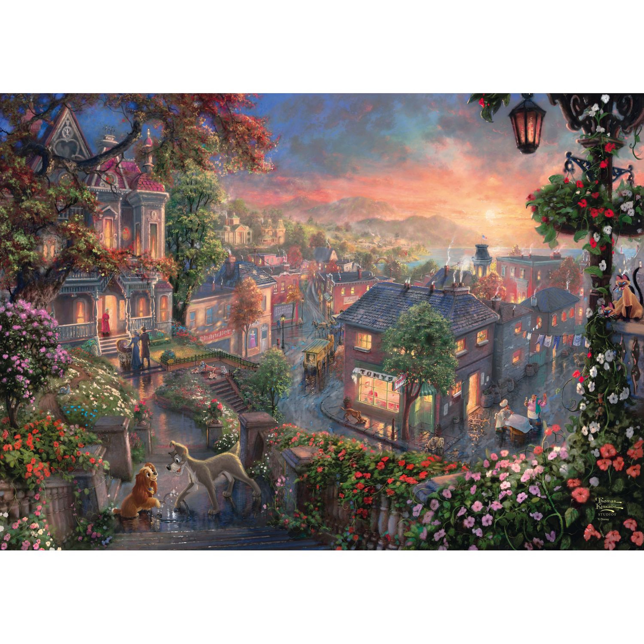 Voir la diapositive 2 : Schmidt Puzzle - Disney La belle et le clochard - 1000 pièces